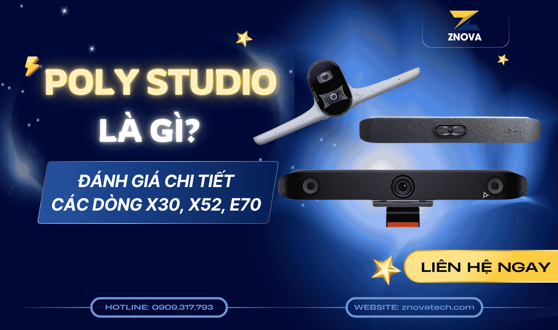Poly Studio là gì Đánh giá chi tiết các dòng X30, X52, E70